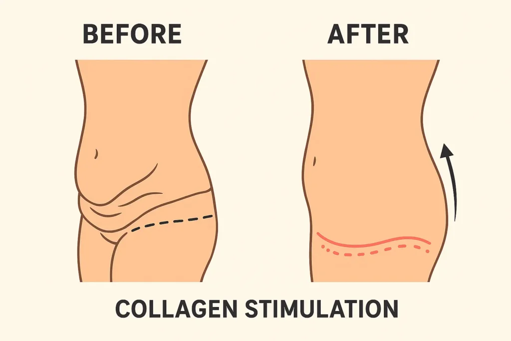 Before and after results for sagging skin after weight loss injections Beeston Hill
