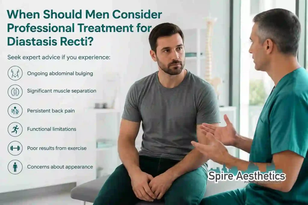 When Should Men Consider Professional Treatment for Diastasis Recti Beeston Hill?
